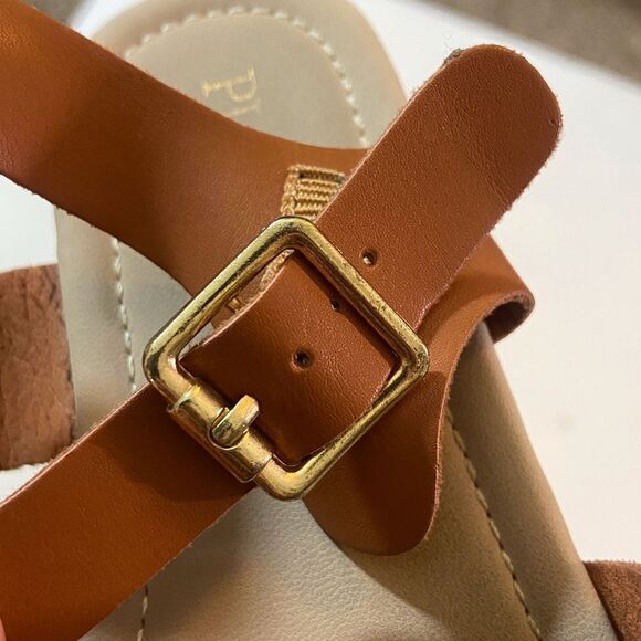 Place Tan Brown Strappy Sandals Girl Size 1 - Picture 9 of 13